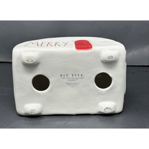 RAE DUNN MERRY CAMPER TRAILER White Red LL Long Letter Table Decor Christmas - Picture 7 of 9